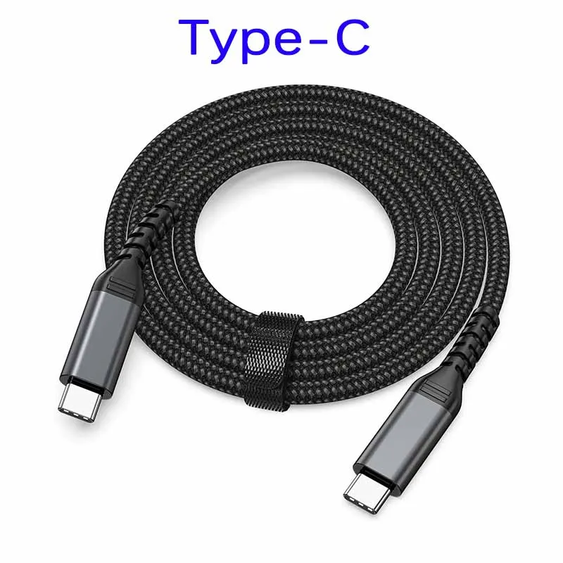 Type-C PD dual head fast charging data cable 5A USB C nylon braided cable, optimal performance