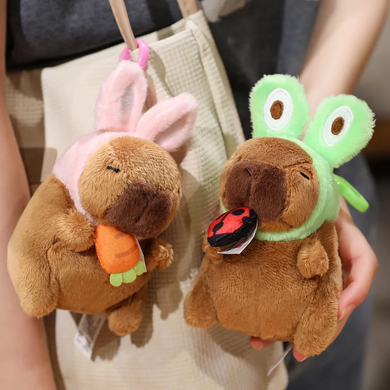 

Capybara Plush Toy Cartoon Capibala Plushie Dolls Stuffed Animal Pillow Home Decor bag Pendant keychain Kids Xmas Gifts