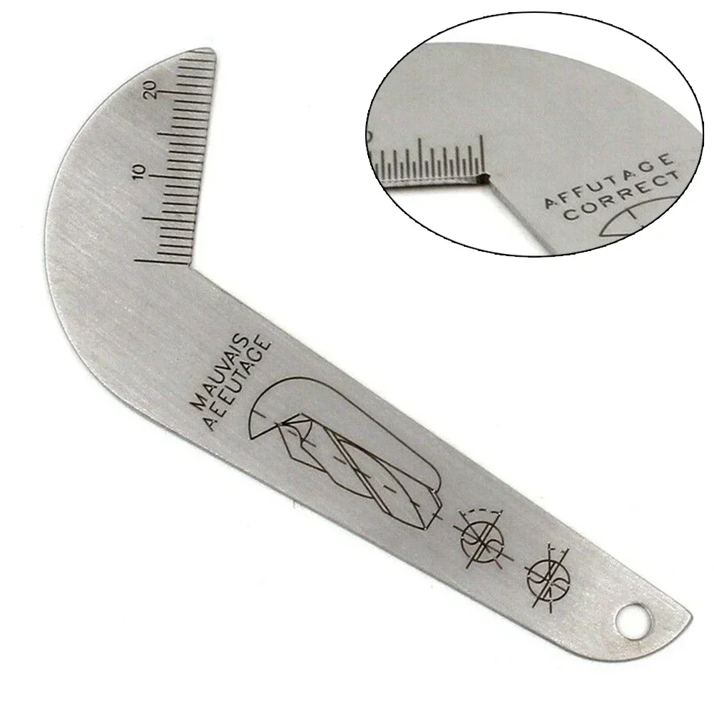 Sharpening Drill Bits Made Easy with This Stainless Steel Angle Gage Suitable for Drills up to 50mm with 118° Angle