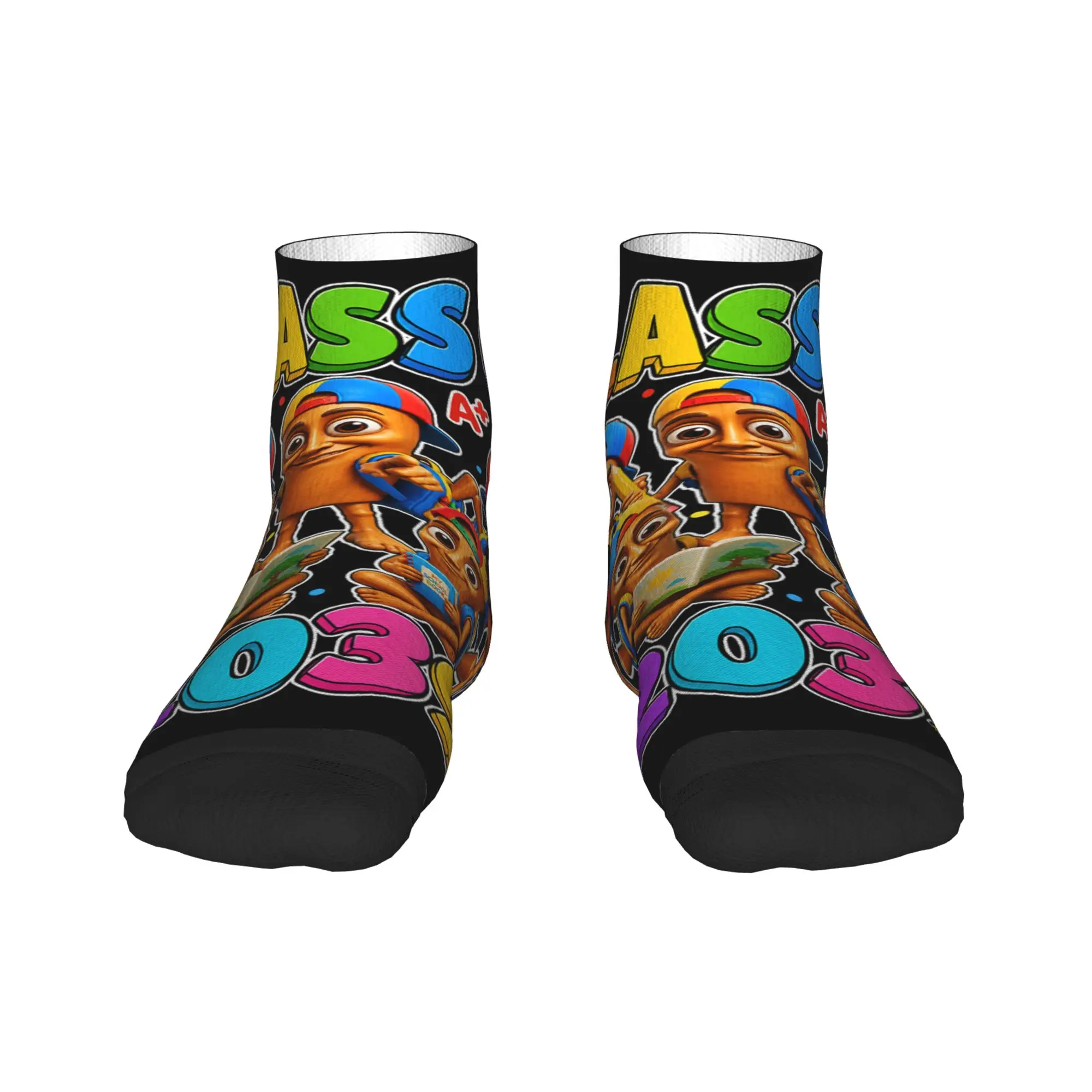 Ankle Socks For Men Funny Kindergarten Baby Tung Tung Sahur Meme Class of 2039 Casual Socks Design Summer Skateboard Sock