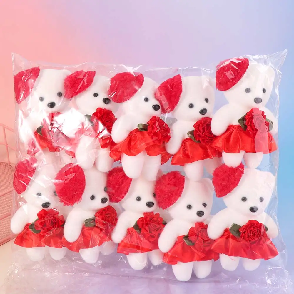 10pcs/set Wedding Gift Foam Bear Bear Foam Animal Cartoon Mini Bear Flower Bouquet DIY 11cm Cartoon Bouquet Girlfriends