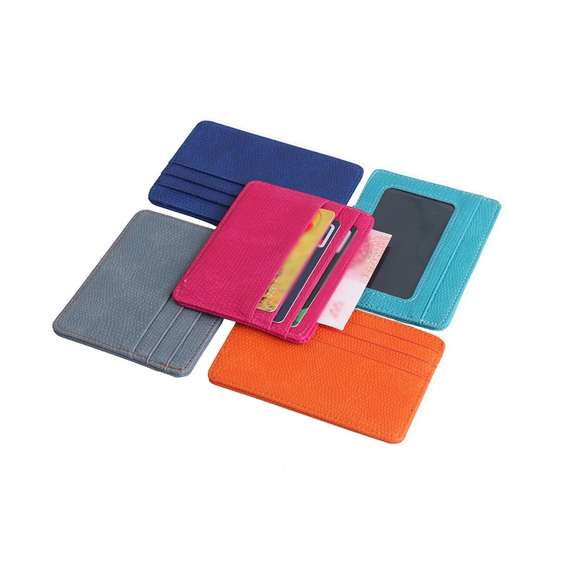 Ultrathin Portable Card Holder Fashion Lizard Pattern Wallet Multi Slot High-capacity Money Clip Solid Driver License Cover