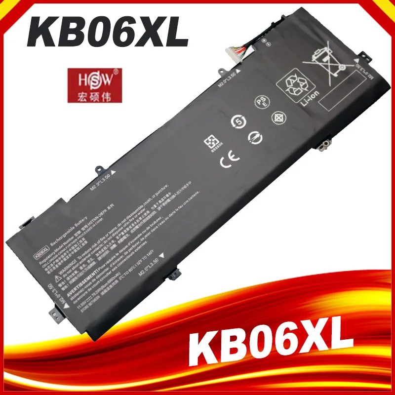 

KB06XL 11.55V 79.2WH Laptop Battery For HP Spectre x360 15-BL002XX Z6L01EA Z6K97EA Z6K99EA Z6K96EA Z6L00EA Z6L02EA HSTNN-DB7R