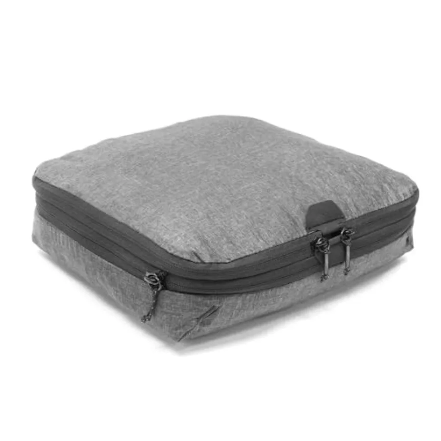 

Packing Cube Charcoal Weatherproof Luggage Cube with Dual Compartment Organization Expansion and Compression Zipper Opening Tra