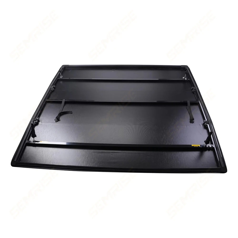 Copriletto per camioncino in lega di alluminio Copriletto per camion con copertura tonneau rigida a quattro pieghe per Ranger F150
