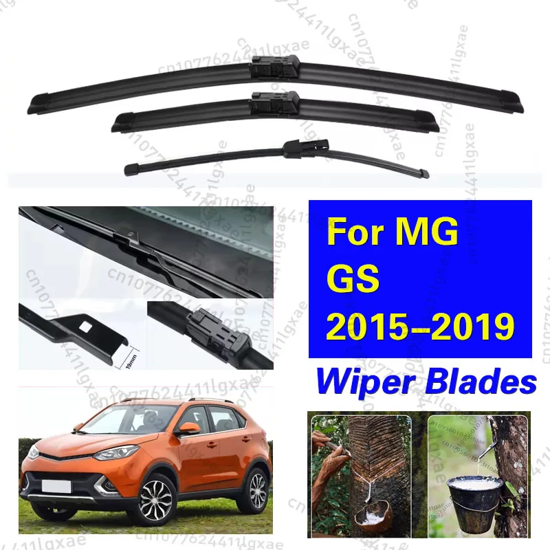 

Для MG GS 2015-2019 AS21 передние и задние щетки стеклоочистителя, лобовое стекло, аксессуары для резки окон, 2016 2017 2018 2019 24 "+ 17" + 14"