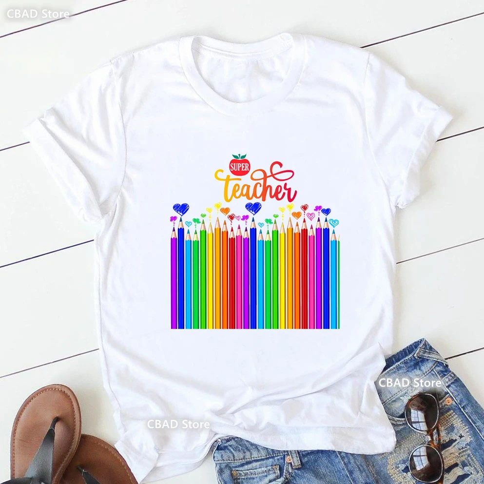 Rainbow Baseball Sister Graphic Print T Shirt Women'S Clothing Watercolor Bow Tshirt Femme Summer Tops Fashion T-Shirt Female