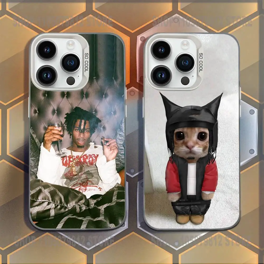 

Rap Playboi Carti I AM MUSIC Phone Case For iPhone 16,15,14,13,12,11,Mini,Pro,E,MAX White Candy Matte Shockproof Cover