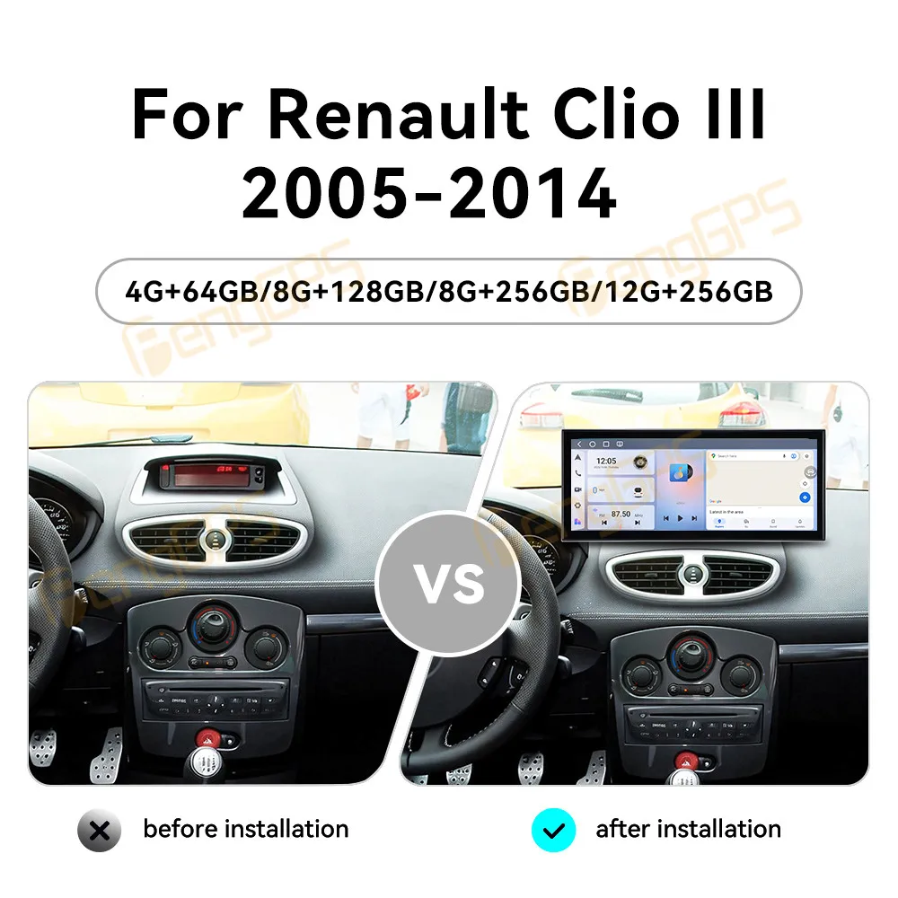 Touch Screen Car Radio For Renault Clio III 2005-2014 Android GPS Automotive Multimedia Auto Radio Stereo Receiver Head Unit