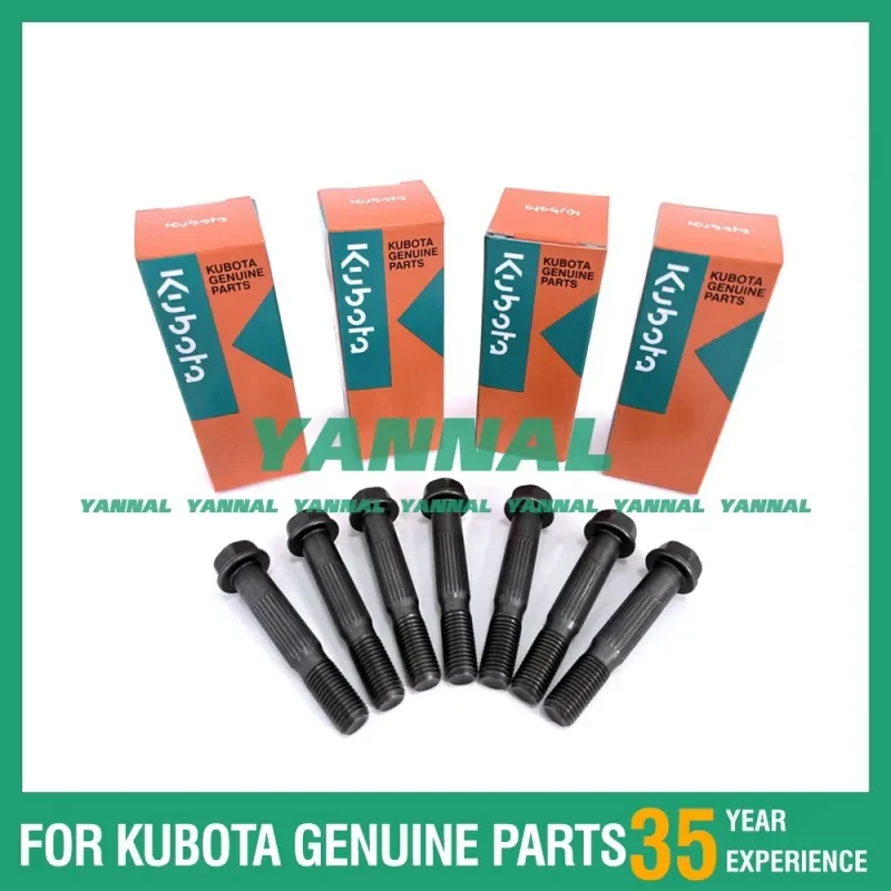 New 8PCS V3800 Connecting Rod Screw 1C010-22142 For Kubota Original Engine Parts