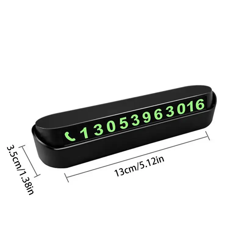 Temporary Car Parking Phone Number Card Night Glowing Sign To Stop Car Car Accessory Must Haves Parking Gadgets Car Stop tools