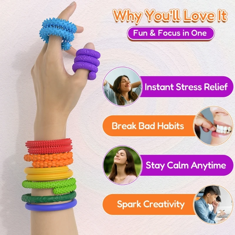 عصا شكل عصا محكم الأداة الحسية لعصا تهدئة ، والتوتر ، والقلق هدية عيد الميلاد لعبة الحسية.