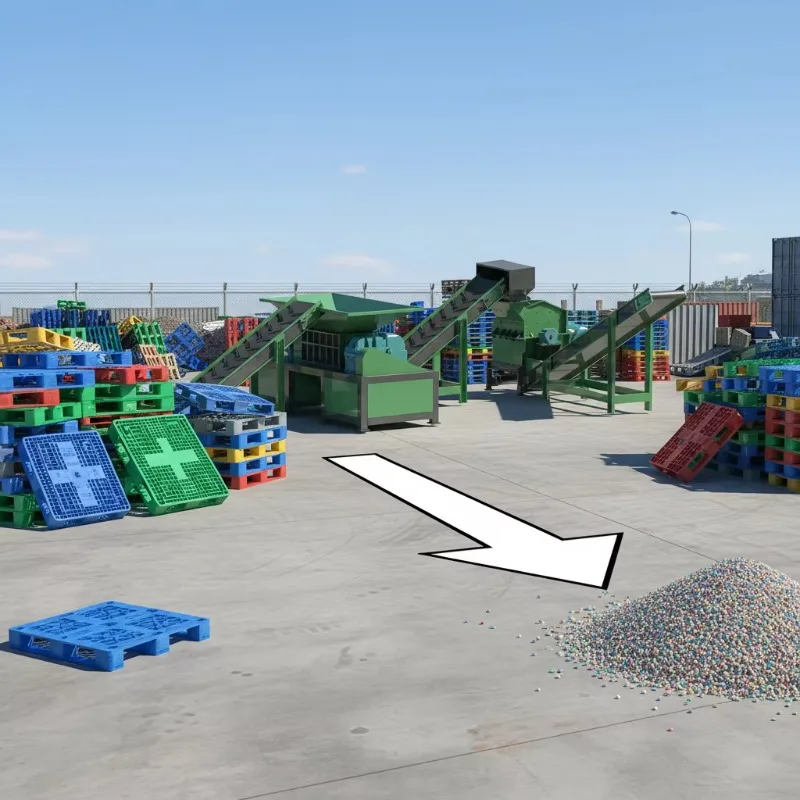 

Customized Complete Plastic Film & Bottle Recycling Line With Dual-Shaft Shredder Machine