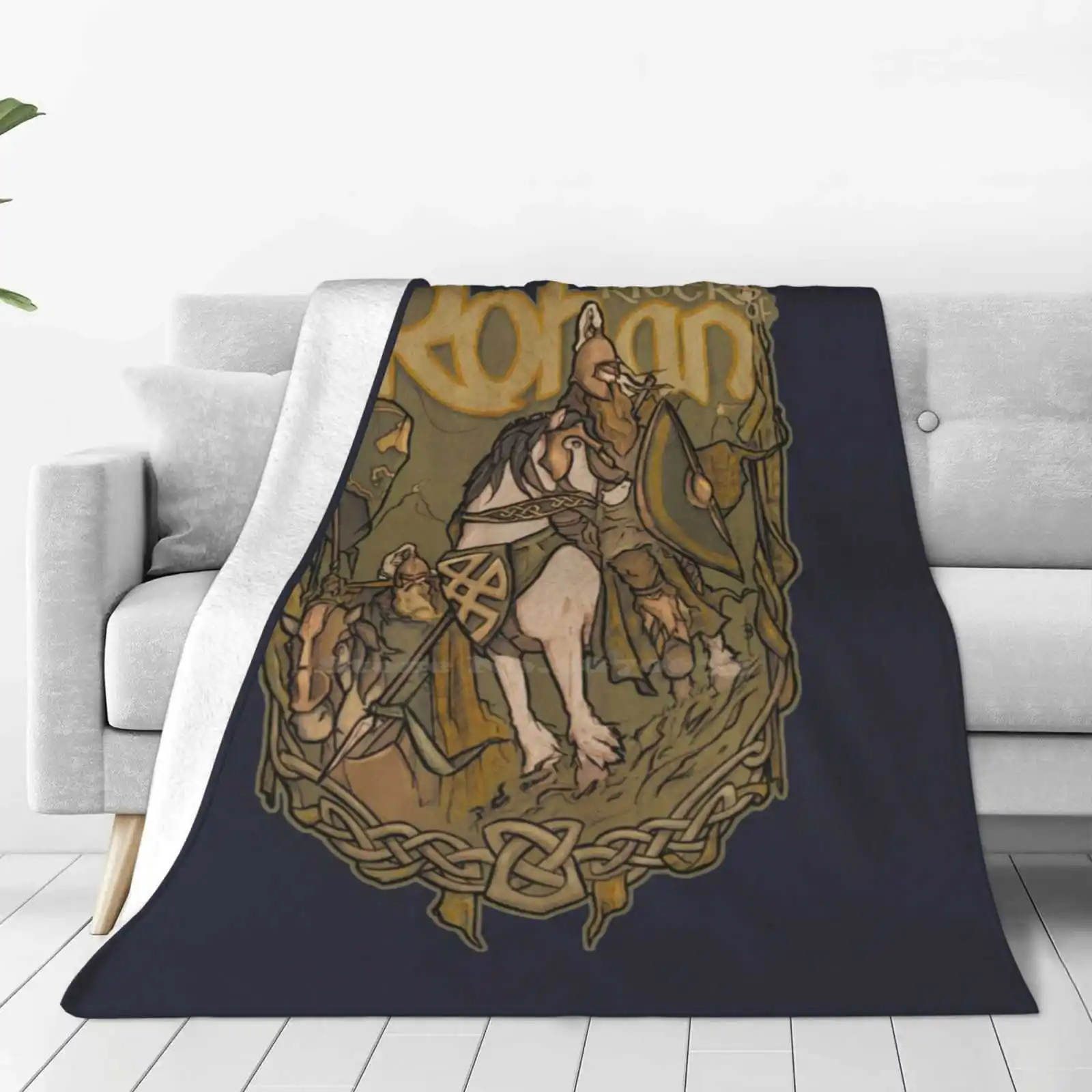 Riders Of Rohan Soft Warm Light Thin Blanket Gandalf Fantasy Frodo Middle Earth Jrr Tolkien Bilbo Aragorn Dragon Wizard Dwarf