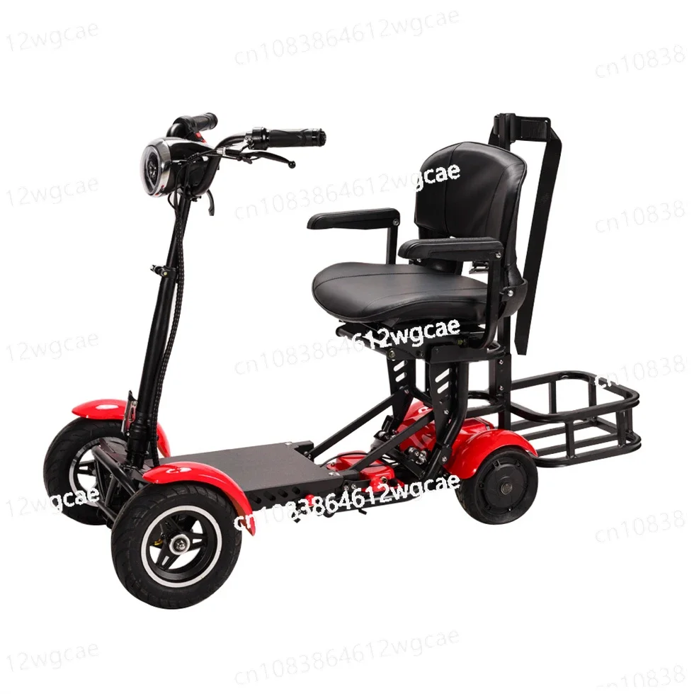 

New Transformer Travel Wholesale 4 Wheel Foldable Fat Tire Adult Folding Golf Cart Electric Mobility Scooter