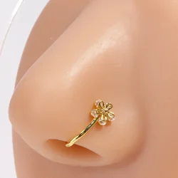 1Pcs Stainless Steel Nose Ring Hoop C Shape Septum Rings Non Piercing Ear Clip Earring Fake Nose RingsWomen Piercing Jewelry