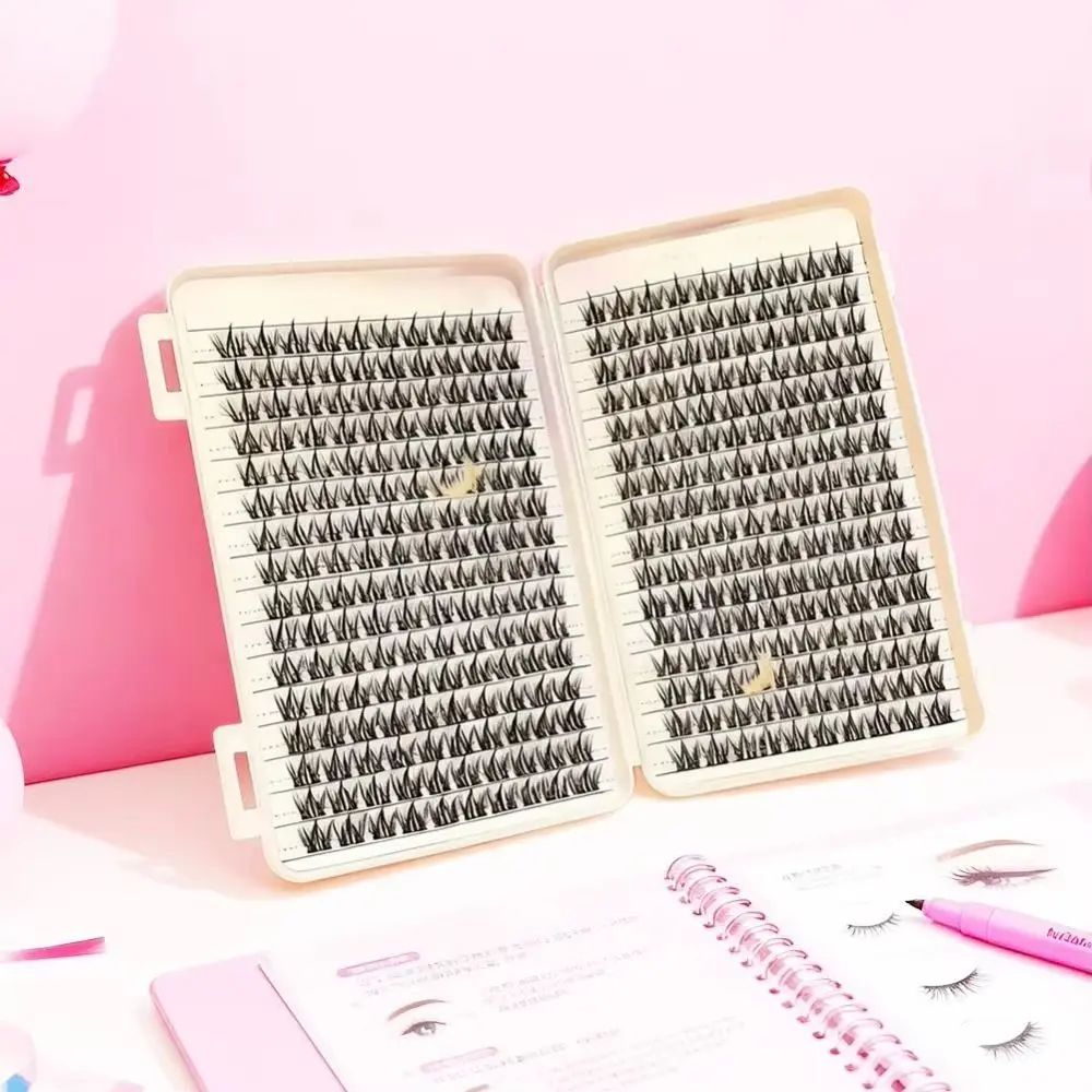 

Natural Look False Eyelashes Wispy Style Cluster Design DIY Lash Extension Kit Bond and Seal Eye Makeup Tools Eye Lash Extension