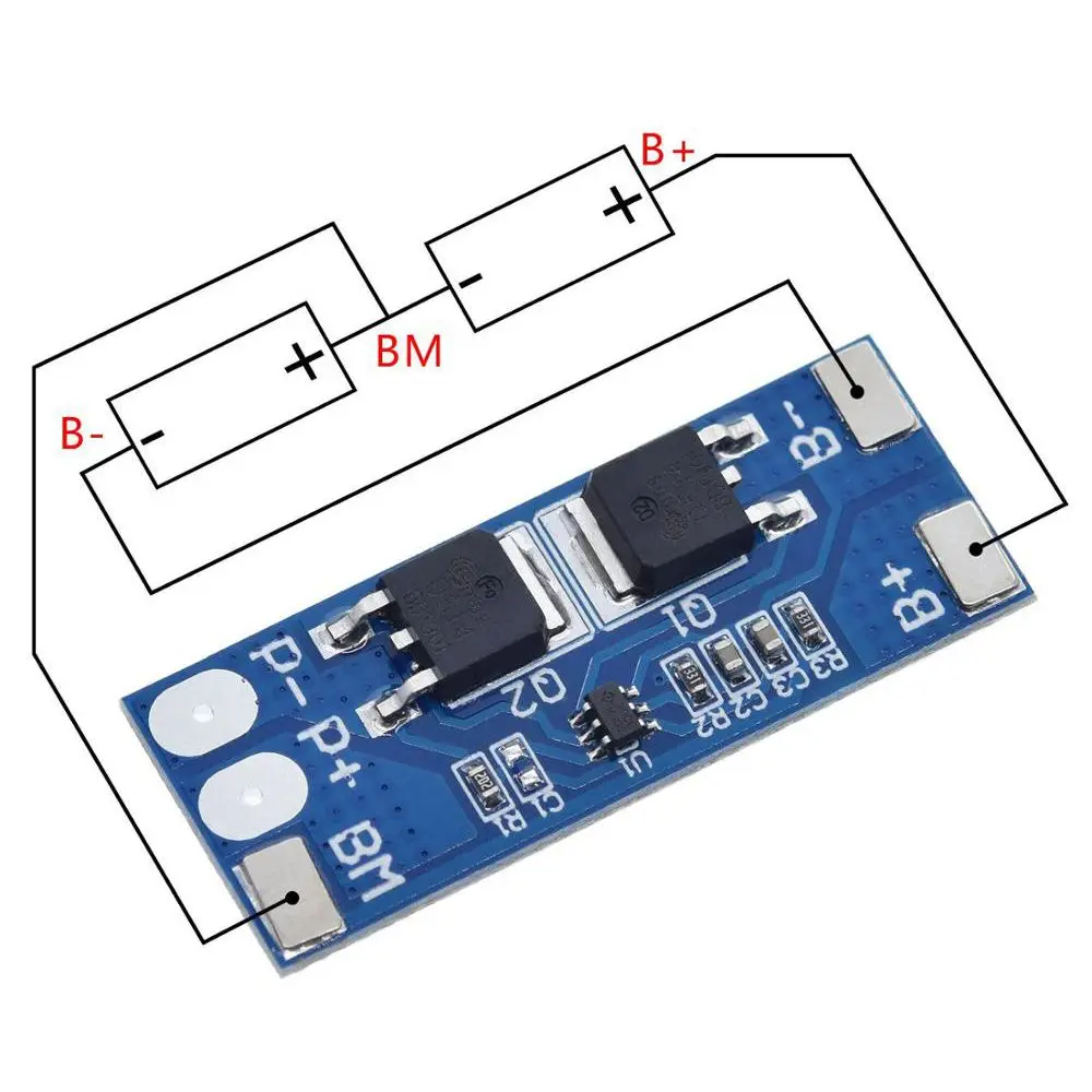 DIY Electronics Lithium LiPo Cell 8A 7.4V 8.4V Li-ion BMS Protection Board BMS Battery PCB Protecting