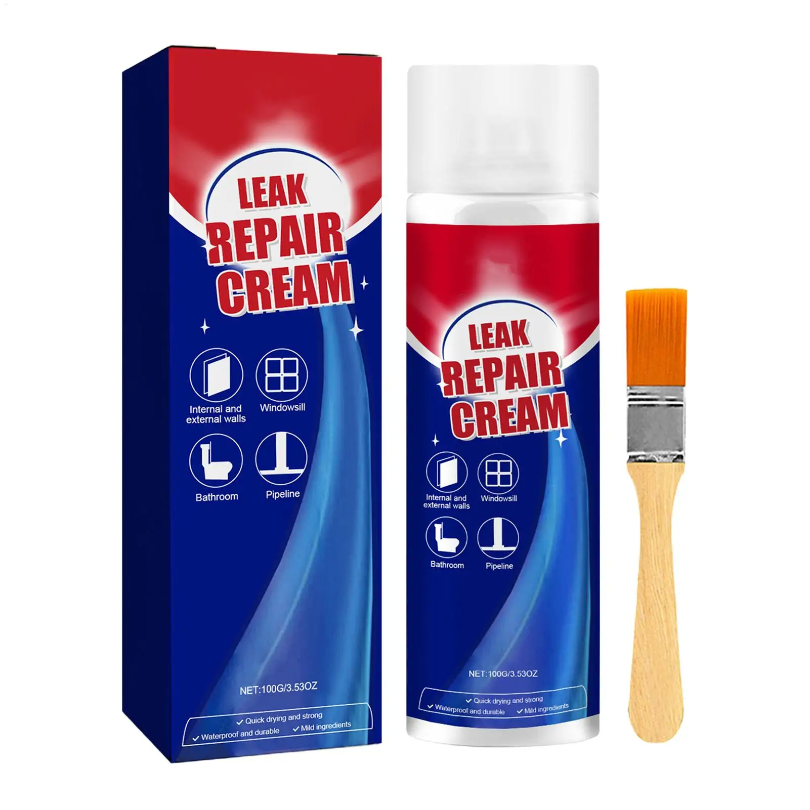 Waterproof Leak Repair Spray Wall Roof Leak Repair Liquid Spray Wall Gap Filler Coating Accessories Long Lasting Sealant