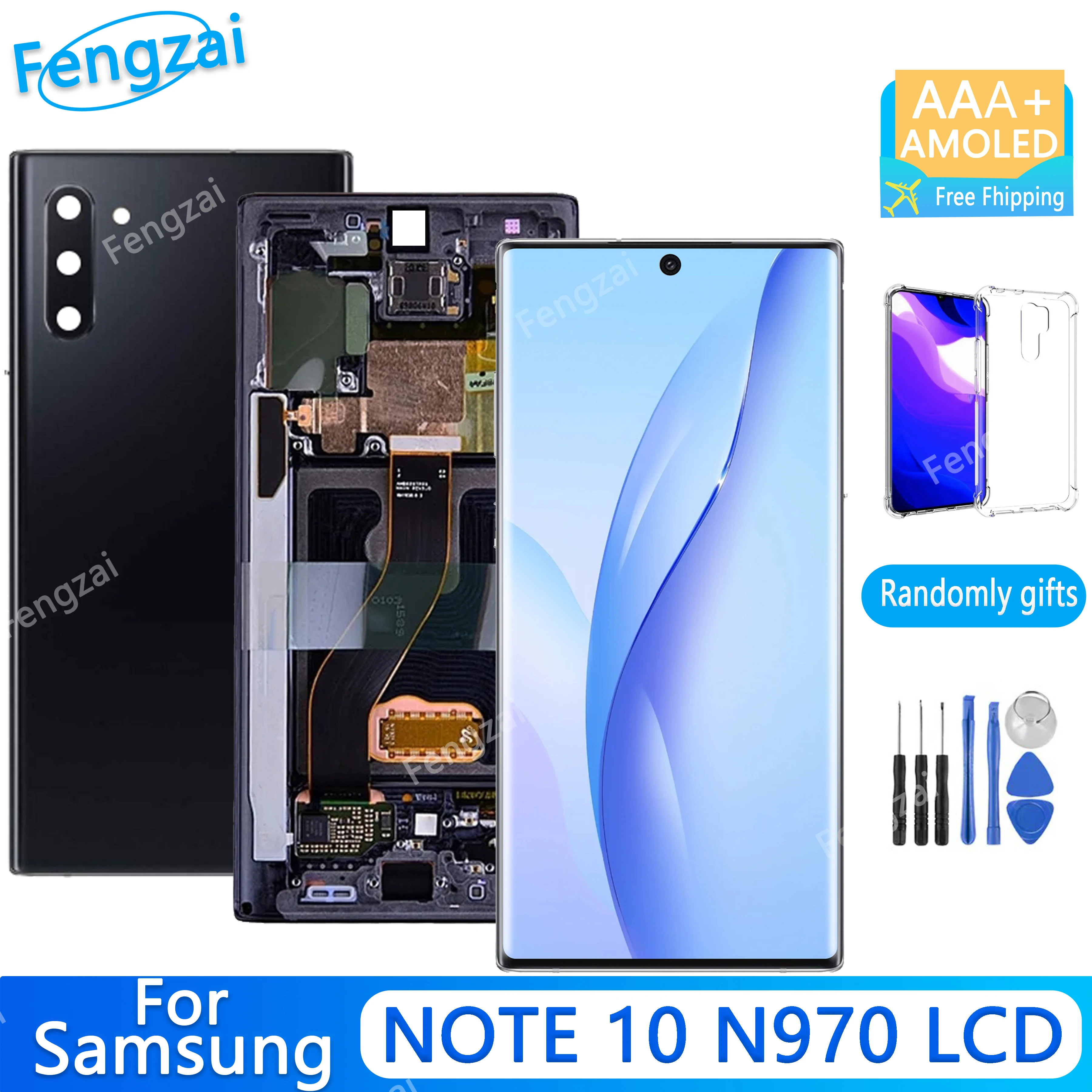 

Super Amoled Note 10 N970f Lcd For Samsung Galaxy Note10 N970 Display Touch Screen Digitizer Assembly Replacement no Defect