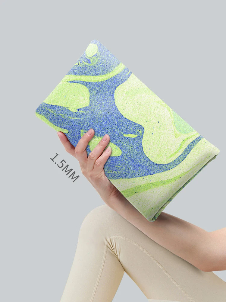 

Замшевый резиновый противоскользящий коврик, легкий дорожный амортизирующий коврик для йоги, спортивный коврик для фитнеса, дома, складной коврик для йоги, новый