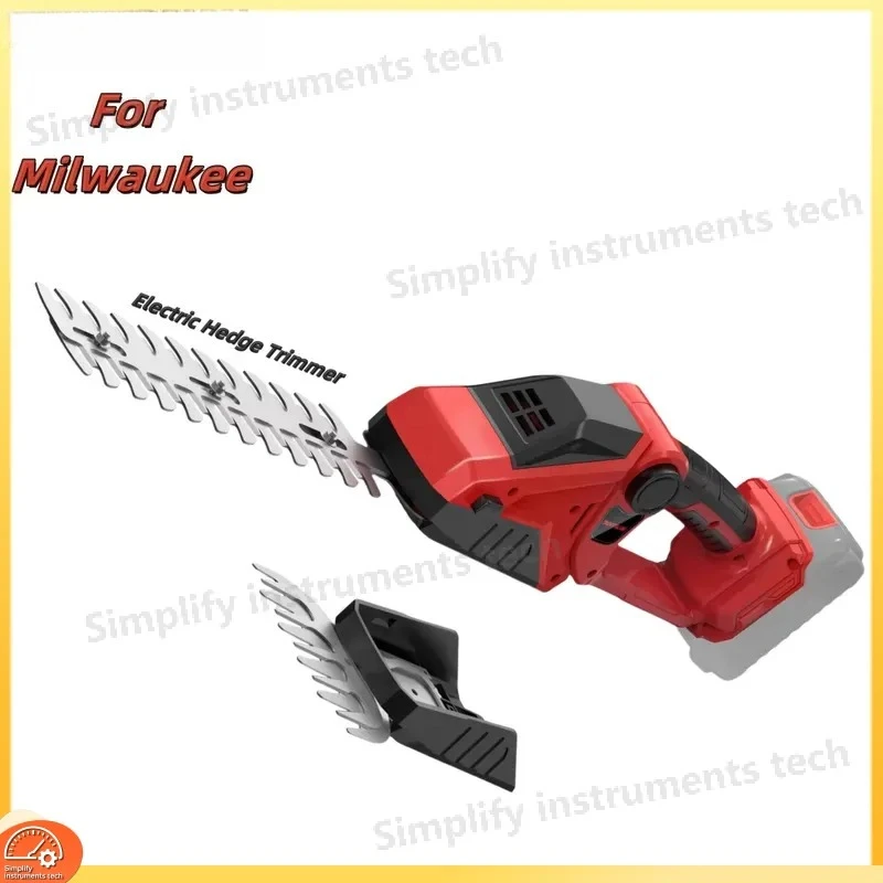 Cordless Hedge Trimmer for Milwaukee M18 Battery 2200 RPM Mini Grass Shears 2 in 1 Handheld Hedge Trimmer Grass