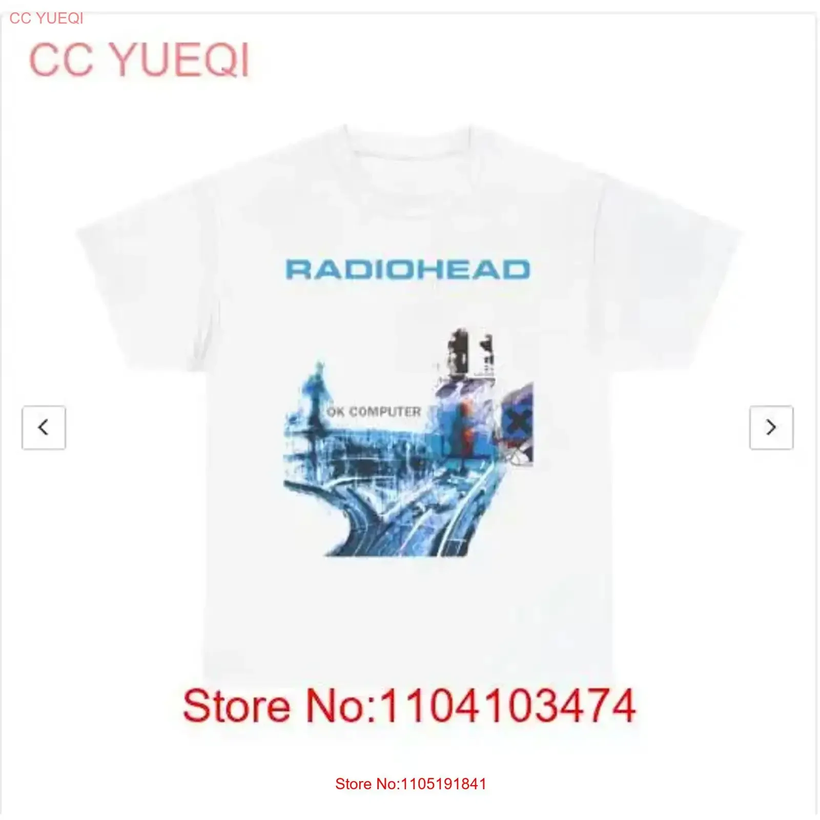 Radiohead Ok Computer T shirt 1997 New vintage Washed Casual Unisex Top For Everyday Wear graphic homme Stretched fashion