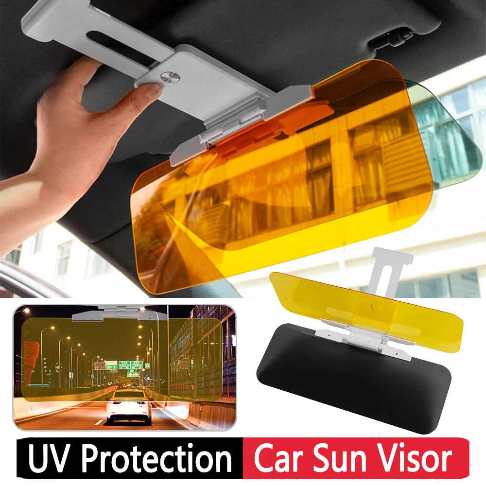 Auto Sun Visor Extensions Adjustable Anti-Glare Visor Mirrors UV Fold Night Vision Driving HD Anti Sunlight Dazzling Day Mirror