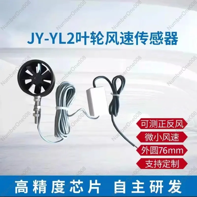 Three output signals of the sensor for positive and negative wind measurement can be customized