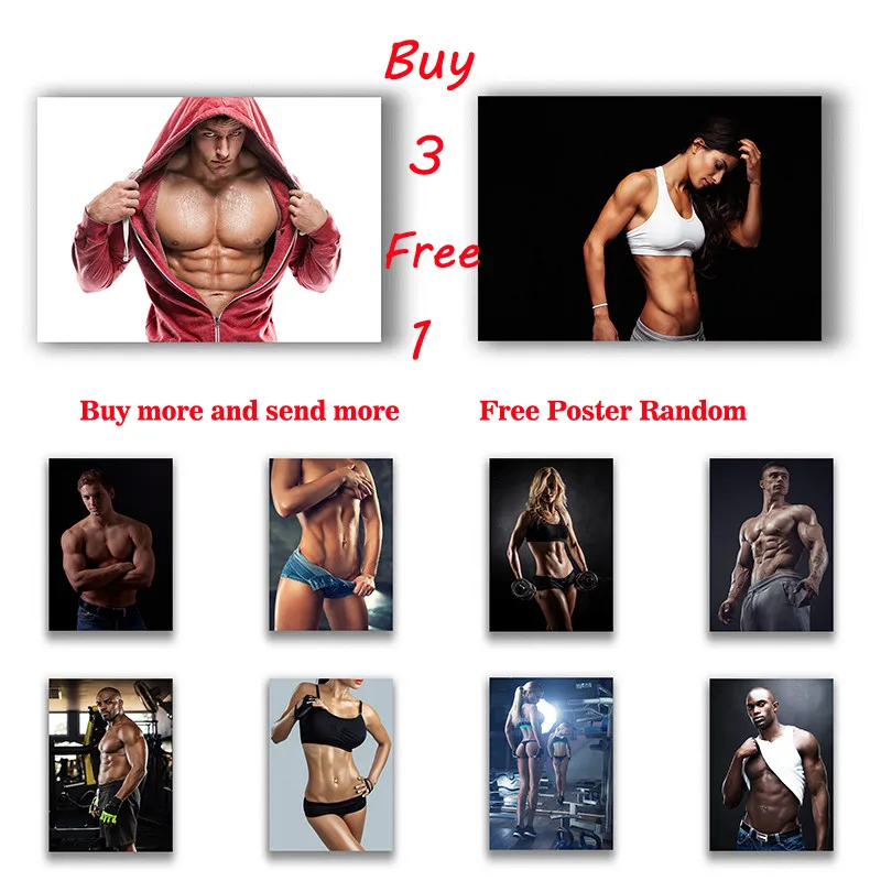 white coated paper Painting poster Muscle Bodybuilding Fitness Motivational Vintage Wall Picture Print for Home Gym Office Decor