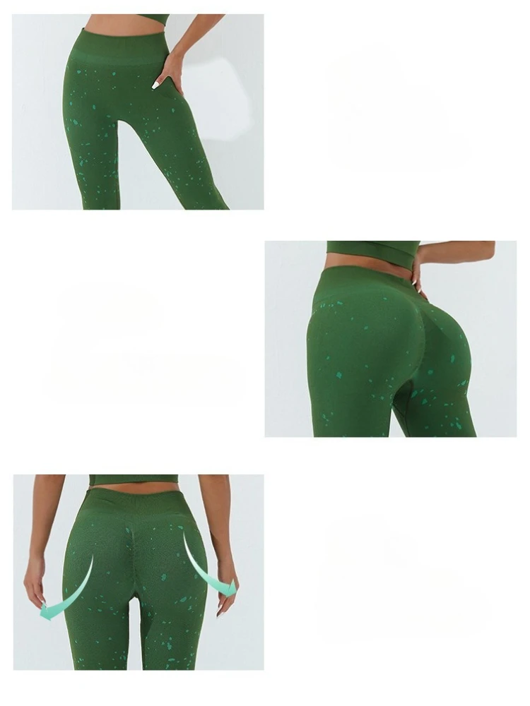 سراويل اللياقة البدنية النسائية لرفع الورك الخوخي، بدون سراويل رياضية محرجة، سراويل يوجا عالية الخصر للتخسيس سريعة الجفاف