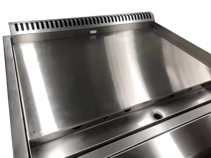 Commercial Stainless Steel Gas Griddle Gas Fryer Tabletop Power Teppanyaki BBQ Gas Griddle Station