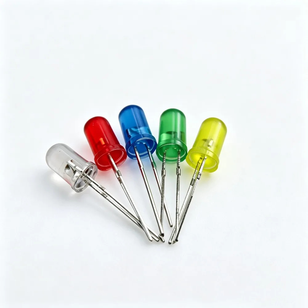 200Pcs/Lot LED Diode Assortment Kit 3mm 5mm Mixed Red Green Yellow Blue White Light Emitting Diodes 20Pcs Per Color