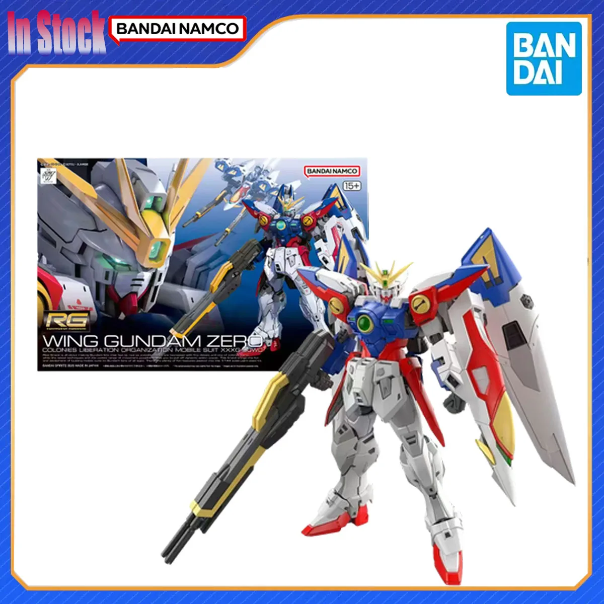 

Genuine Bandai Original RG 1/144 Wing Gundam Zero Assembly Action Figure Model Kits Gift for Kids Genuine Anime Model Toys Gifts