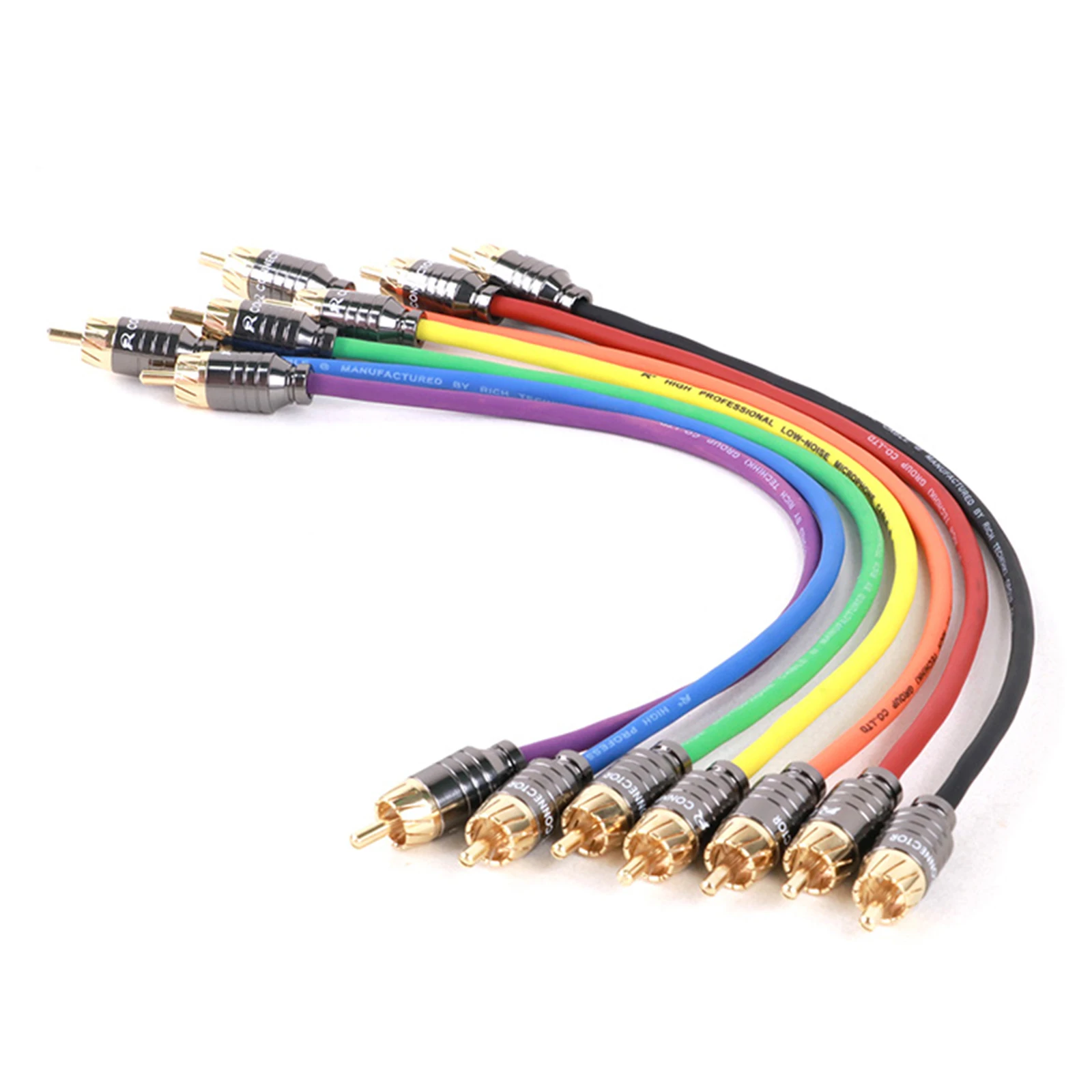 Boîtier amplificateur de puissance pour home cinéma, 1 pièce, RCA vers RCA stéréo directions mâle vers mâle m-x câble jack pour HDTV TV DVD CD haut-parleur, 0.3-20m