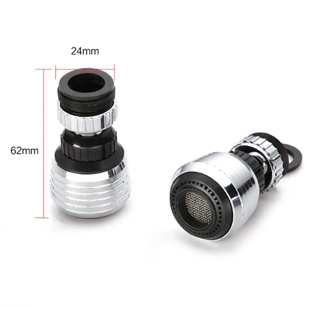 360 Degree Swivel Head Water Bubbler Tap Faucet Aerator Diffuser Nozzle Filter Rotate Faucet Extender Water Saving Adapter Tool