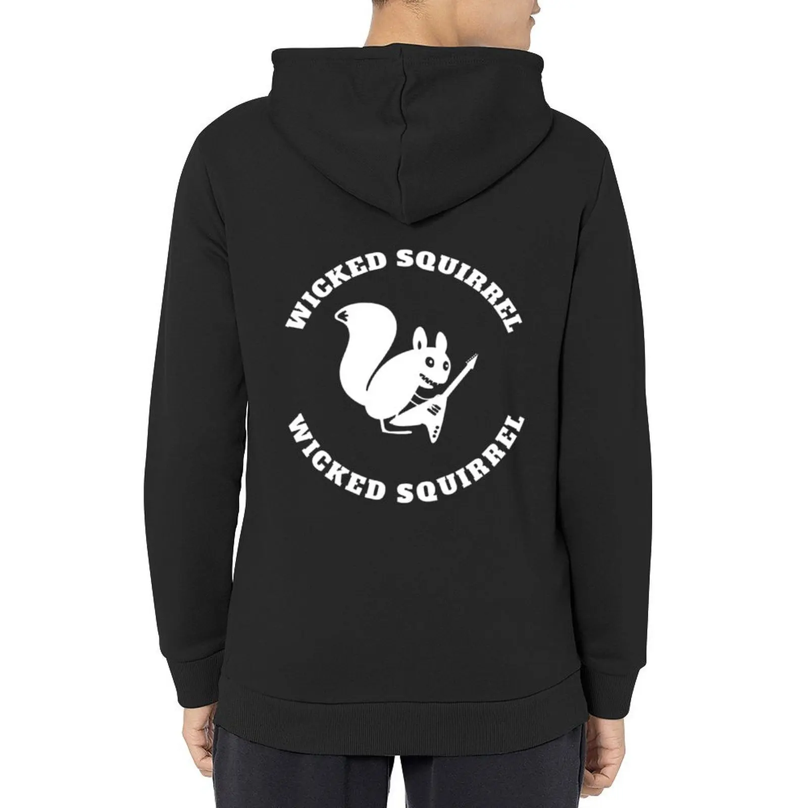 

Wicked Squirrel White Logo Hoodie korean clothes men's sweat-shirt clothes for men autumn tracksuit