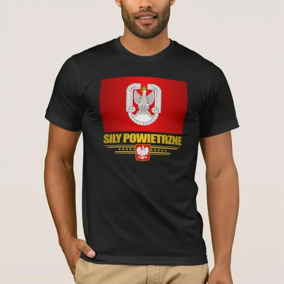 

Polish Air Force Sily Powietrzne Men T-Shirt Short Sleeve Casual O-Neck Summer Shirt Men Clothing