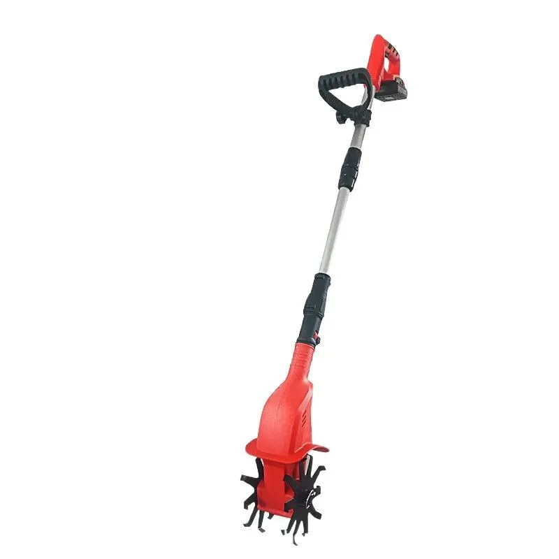 Popular handheld lithium soil machine Agricultural earth tiller Small household electric hoe rotary tiller