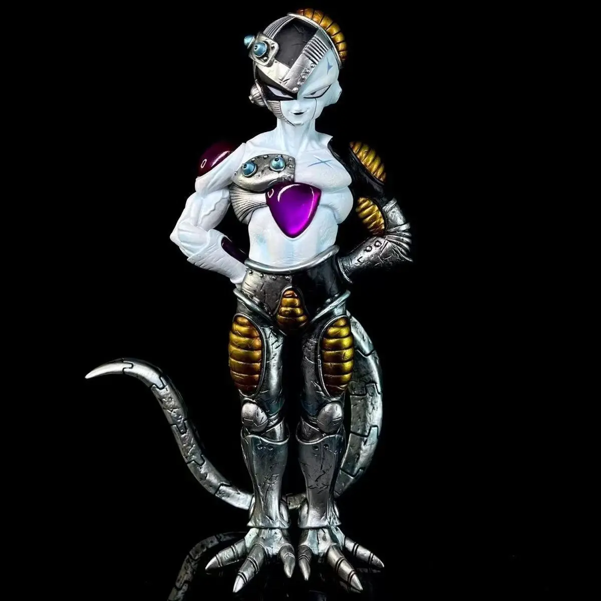 Figura de Acción de Dragon Ball Mecha Frieza, Estatua Articulada de PVC de 18 cm, Figura Coleccionable de Anime con Base de Exhibición