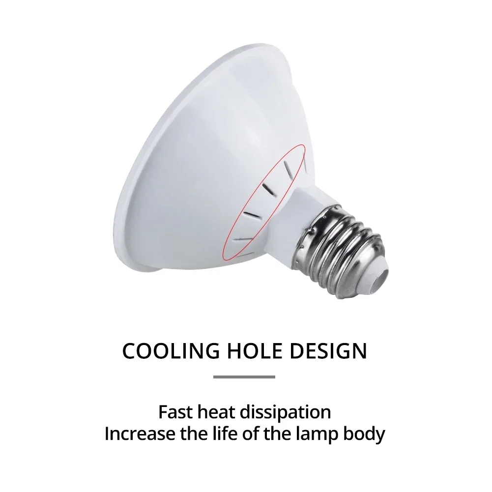 مصباح نمو مائي للنباتات ، لمبة ليد ، طيف كامل ، فيتولامب لبذور الزهور ، فيتولامب ، E27 ، الصمام ، 12 ليد