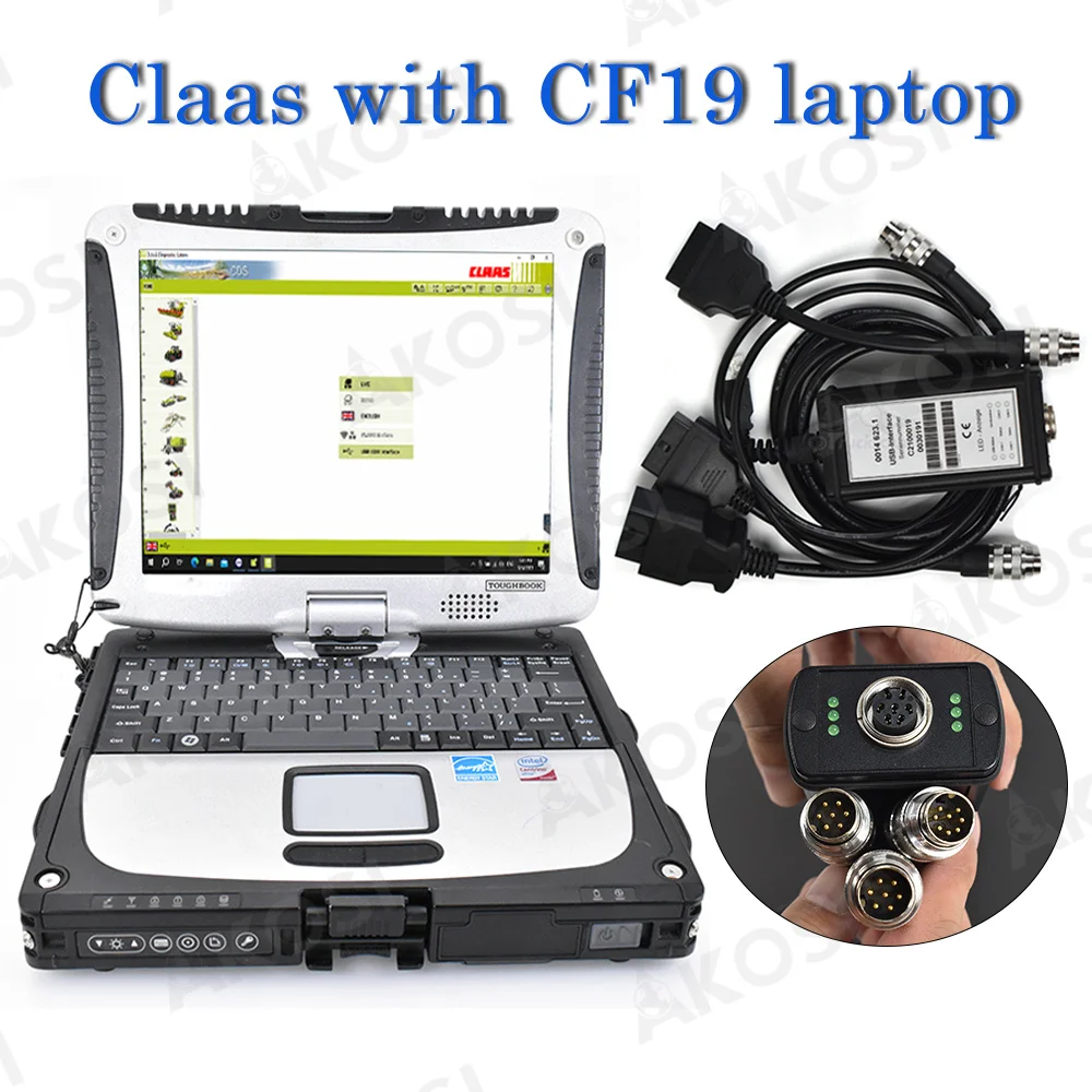 For CLAAS Truck diagnostic adapter CLAAS MetaDiag for CLASS agriculture construction truck diagnostic scanner tool with cf19