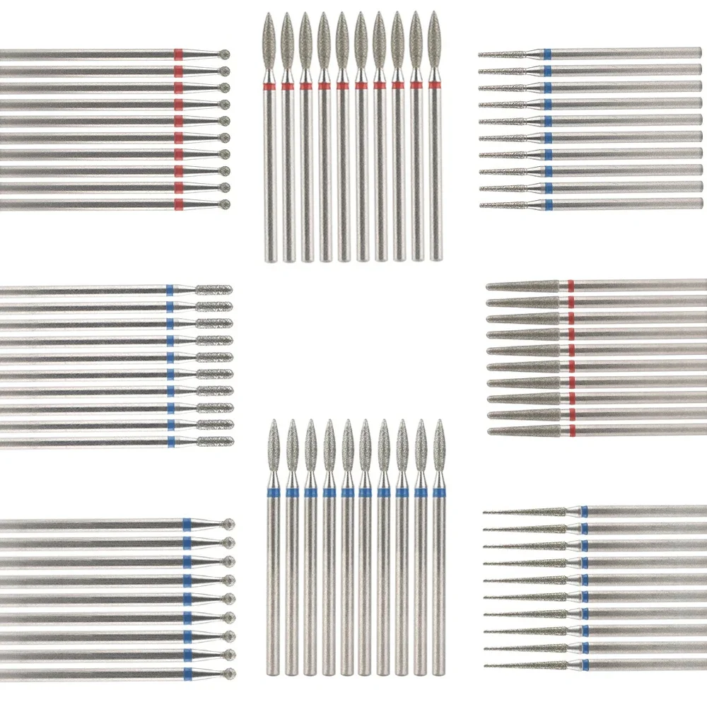 

10 шт. алмазная фреза для маникюра, электрические сверла для ногтей, аксессуар для педикюра, пилочка для ногтей, инструмент для удаления геля