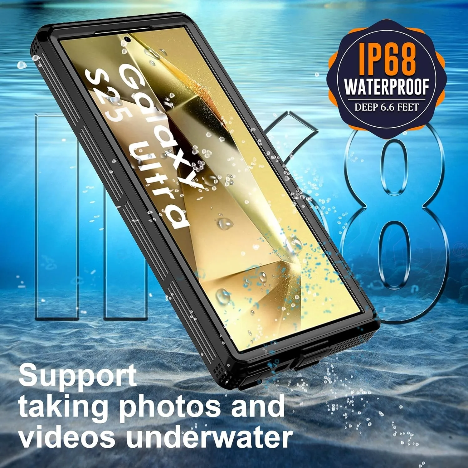 Case Waterproof For Samsung Galaxy S25 Ultra S25 Plus S24 S23 Magsafe Snow Dust Shock Proof 360° Underwater IP68 Certified Cover