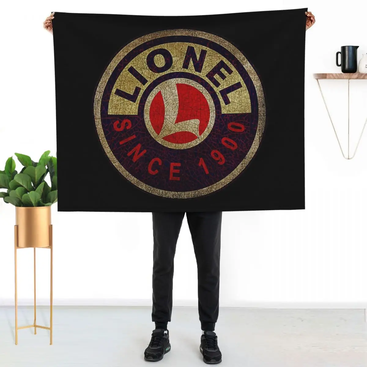 Lionel Model Trains Shirt Throw Blanket Furrys Designers Bed linens for winter Giant Sofa Cute Blankets