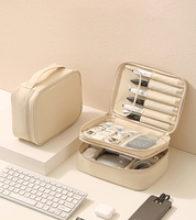 Daily Use Multi-Functional Storage Bag for Cosmetic Simple Data Cable Earphone Cord Power Bank Lines Dust-Proof Organizer Pouch