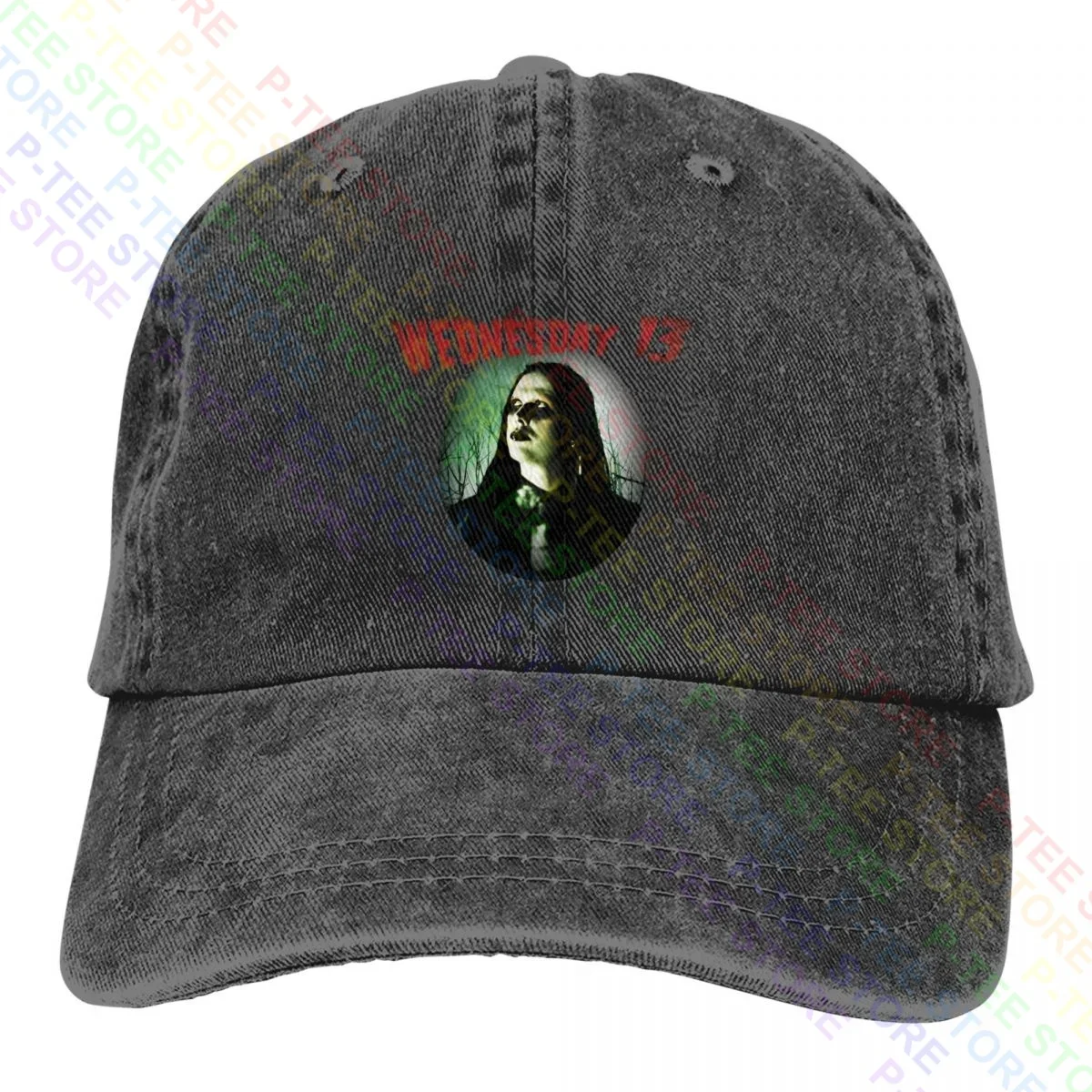 Wednesday 13 Murderdolls Horror Punk Metal Washed Denim Baseball Cap Trucker Hats Novelty Headwear