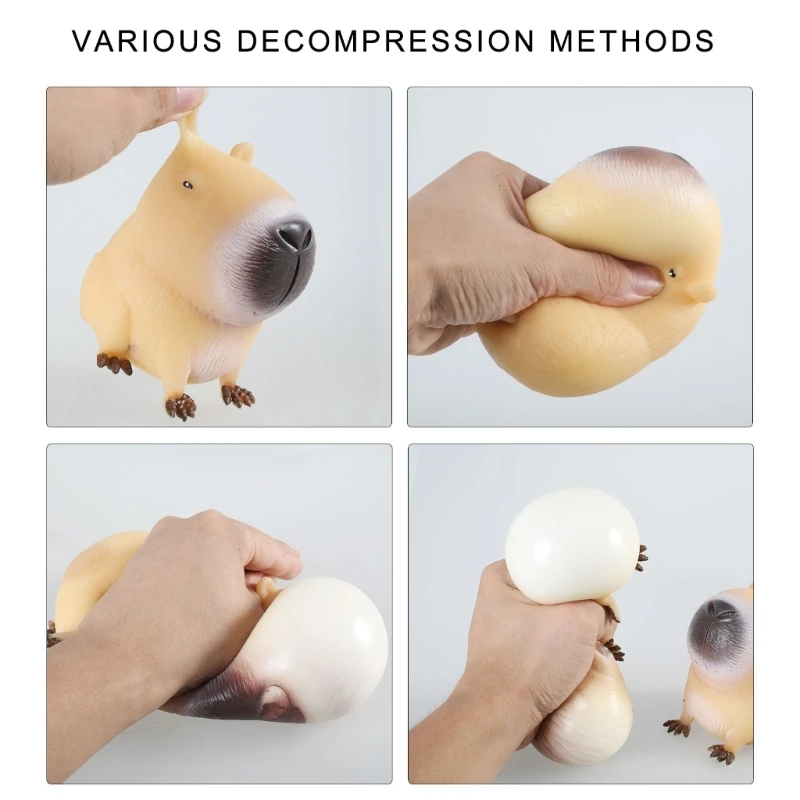 Stretch Capybara Pocket Toy Pinch Animal Squeeze Stretching Antistress TPR Toy P31B