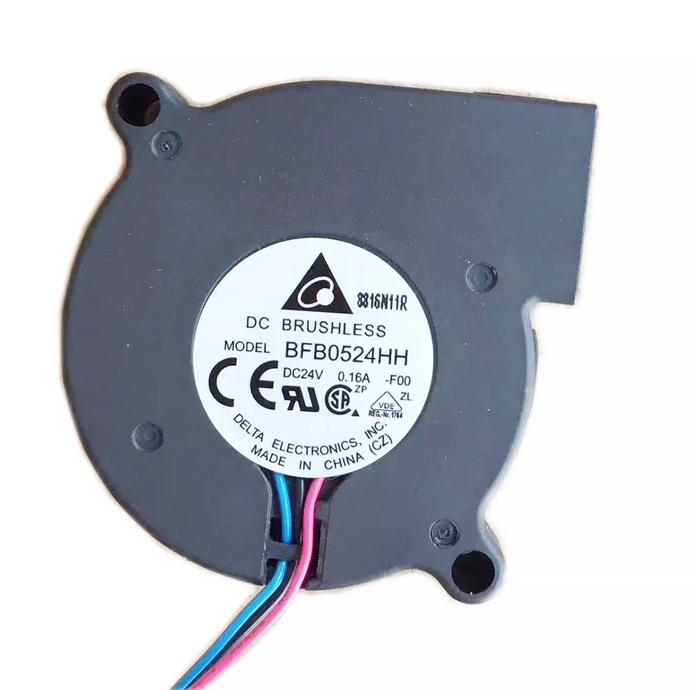 

For Delta BFB0524HH 50xx50x15mm 5015 DC 24V 0.16A 3Wires 5CM turbo centrifugal blower fan drive