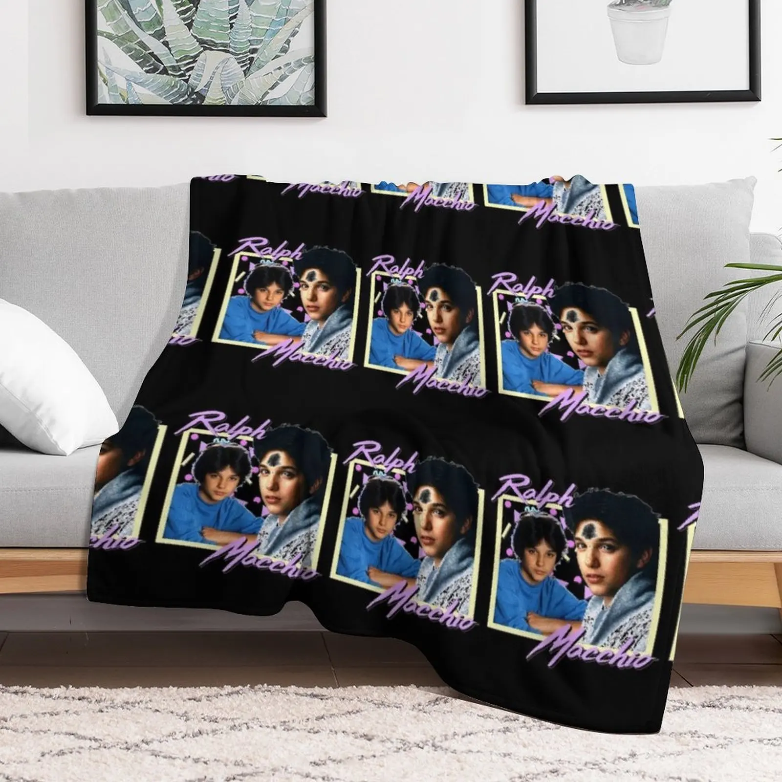 80s Ralph Macchio Throw Blanket Fashion Sofas heavy to sleep Blankets For Baby Blankets